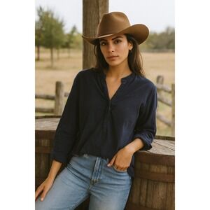 Madison Mathews Corduroy Tunic Top Women S Roll Tab Sleeves Heritage Casual Fall